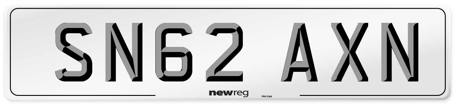 SN62 AXN Number Plate from New Reg